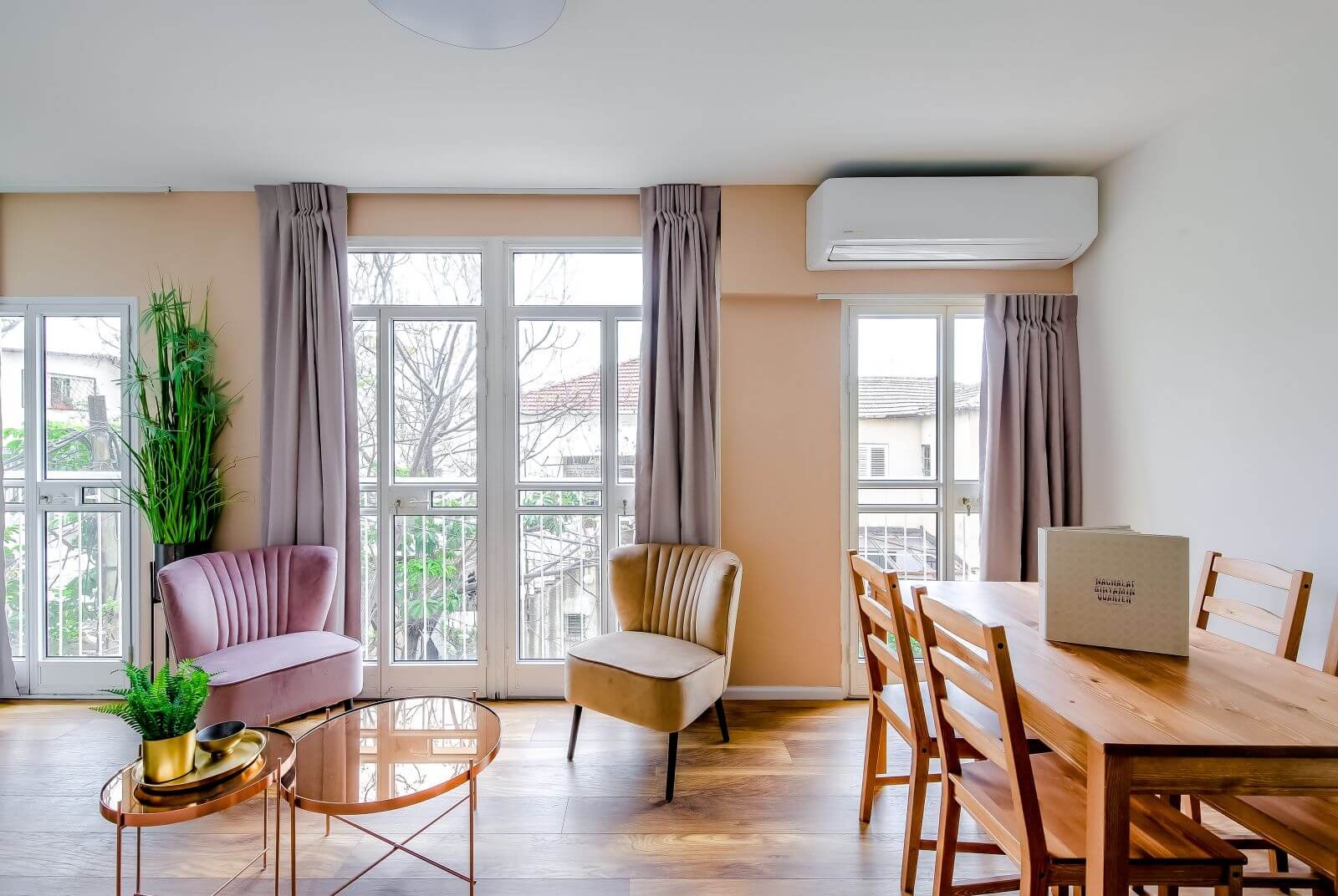 Luxury apartment interior at House of Palm Tel Aviv