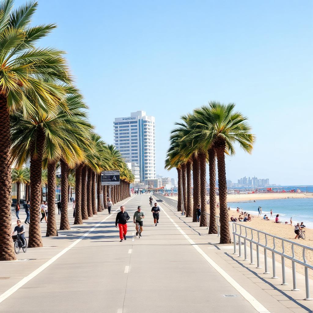Tel Aviv beach promenade