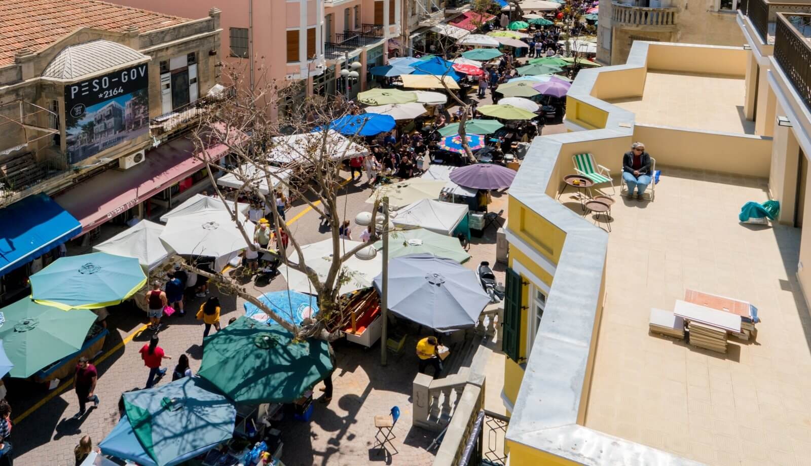 The vibrant Carmel Market